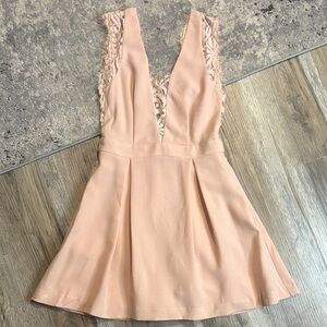 BCBGeneration peach Lace Midi Dress 🎄